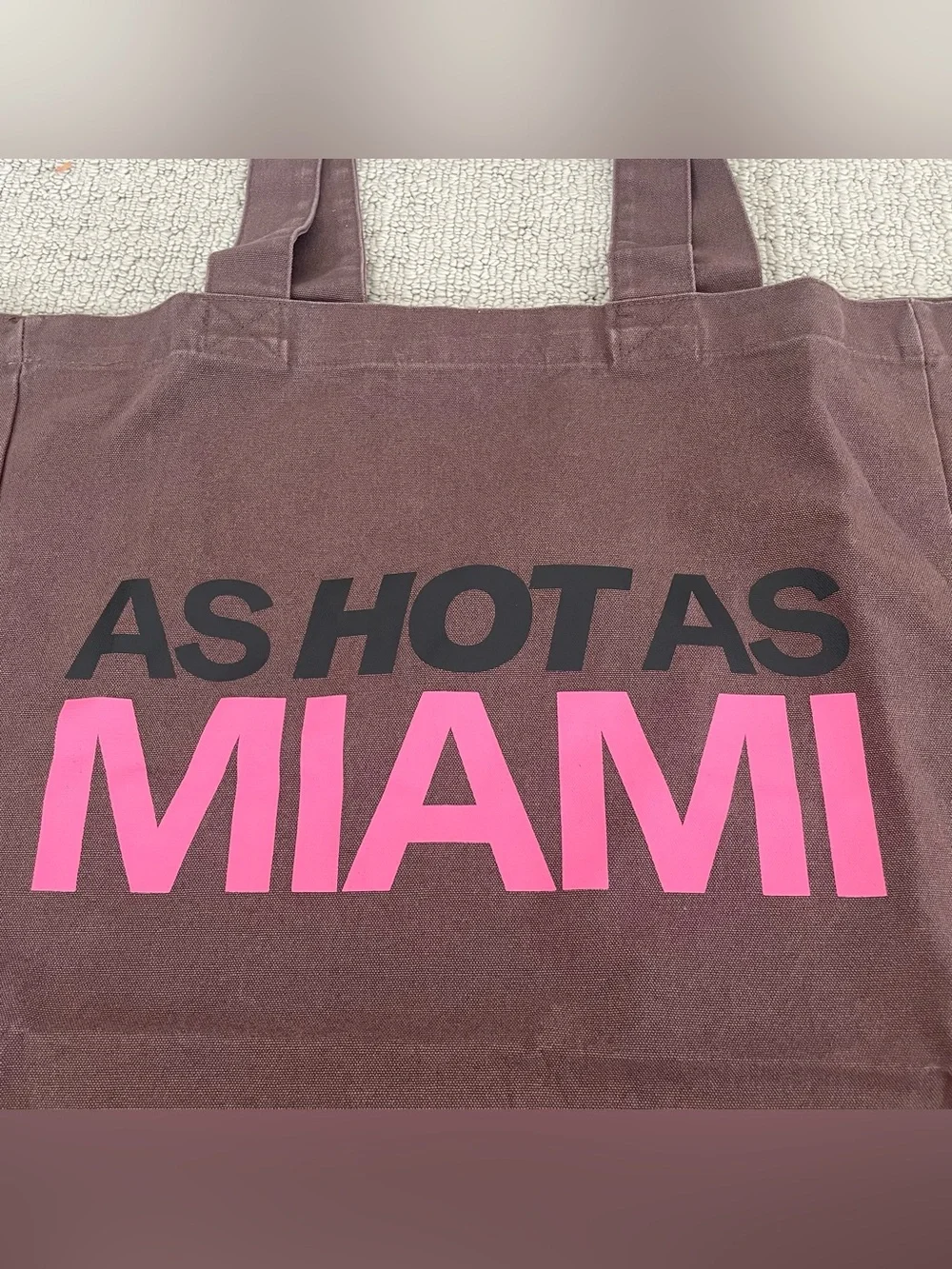 New bershka Miami large brown tote